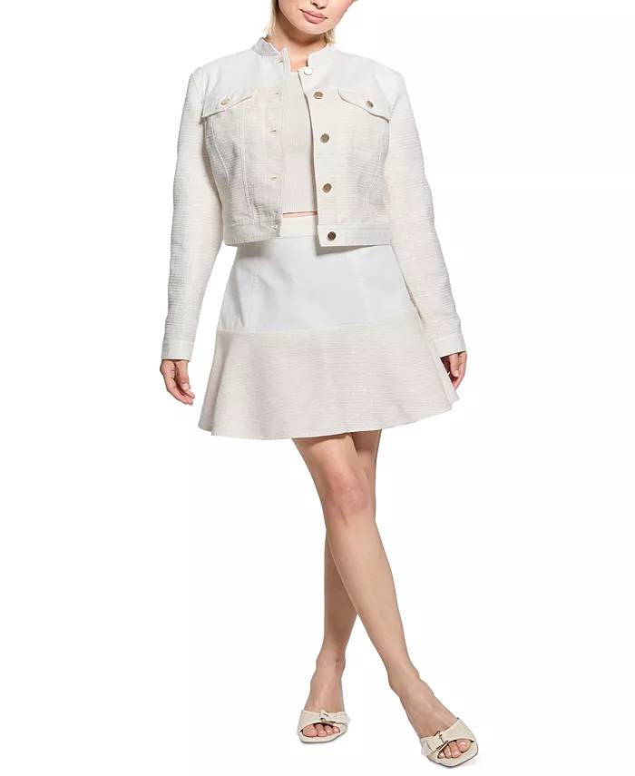 Женская юбка Elsie из микс-техники GUESS, белый
Женская юбка Elsie из микс-техники GUESS, белый