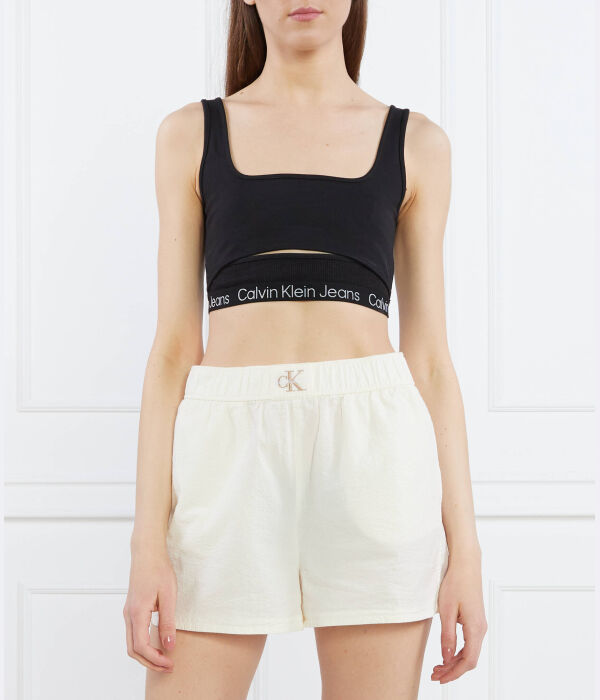 Футболка Милан Cropped fit Calvin Klein Jeans, черный 
Футболка Милан Cropped fit Calvin Klein Jeans, черный