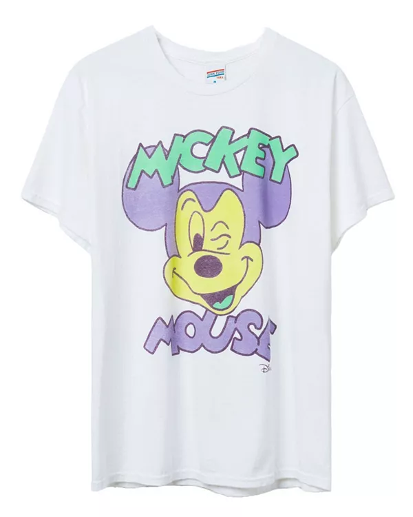 Футболка унисекс с изображением Микки Мауса и подмигивания на блошином рынке Junk Food Clothing, белый
Футболка унисекс с изображением Микки Мауса и подмигивания на блошином рынке Junk Food Clothing, белый