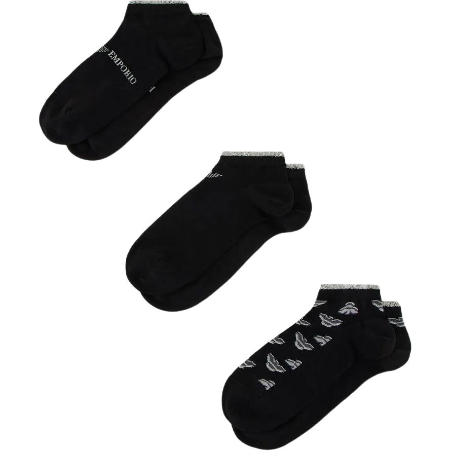 3 пары коротких носков Boat EMPORIO ARMANI, черный
3 пары коротких носков Boat EMPORIO ARMANI, черный