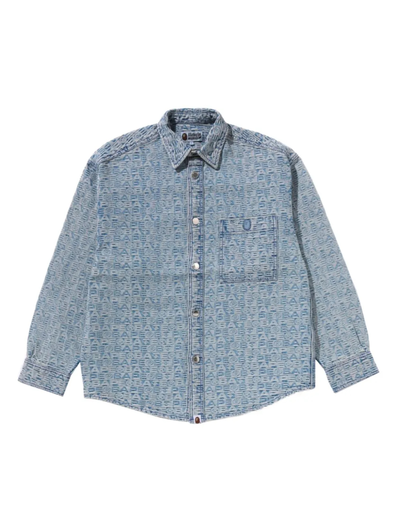 A BATHING APE джинсовая рубашка с монограммой, синий
A BATHING APE джинсовая рубашка с монограммой, синий