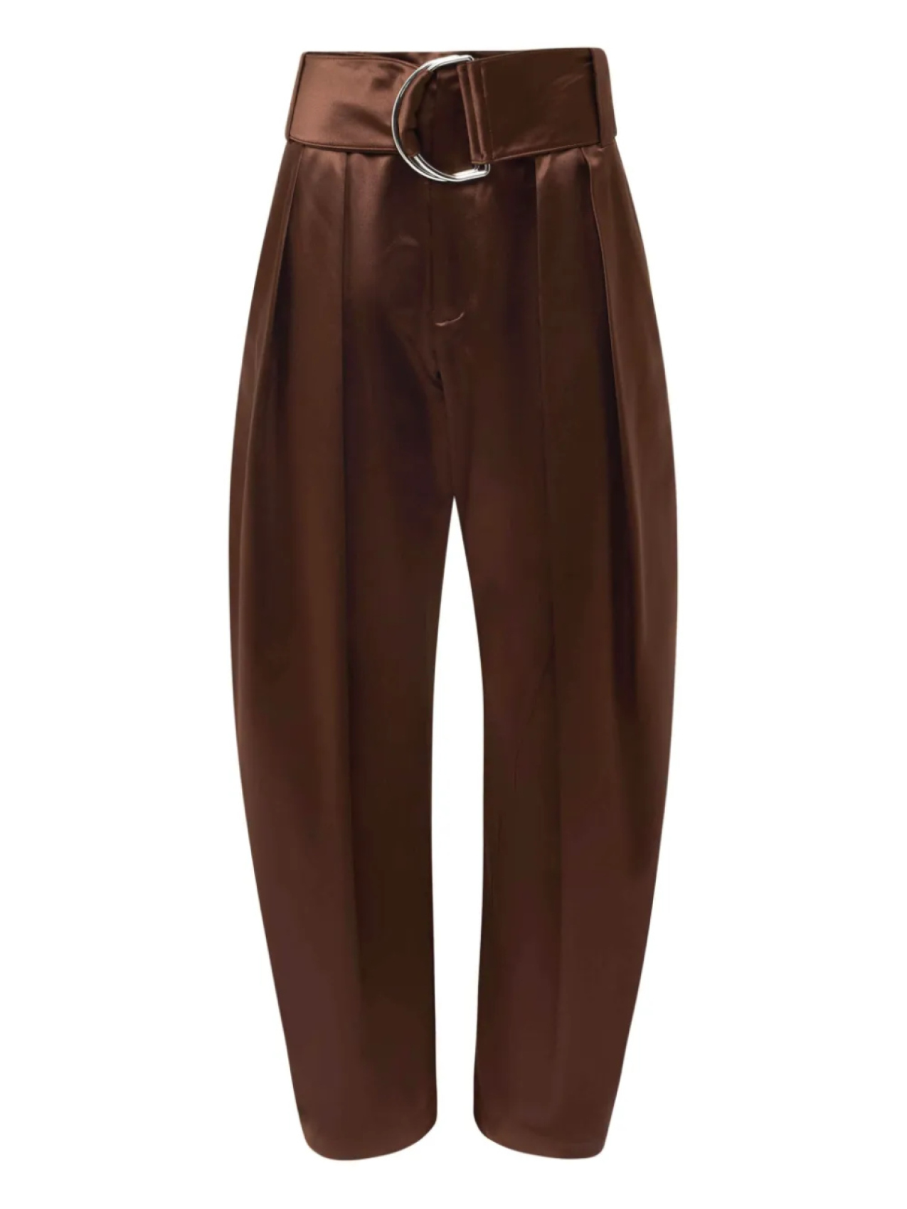 Брюки со складками и D-образным креплением JW Anderson, коричневый 
Брюки со складками и D-образным креплением JW Anderson, коричневый
