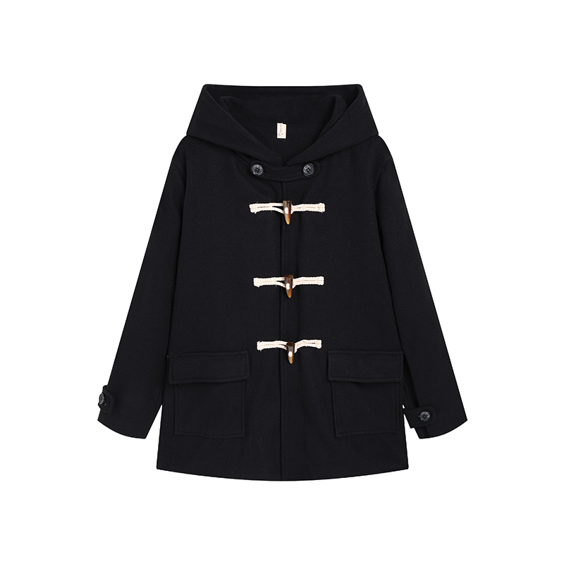 Ice cream and whale Женское черное пальто Black, Black Ox Horn Button (Padded)
Ice cream and whale Женское черное пальто Black, Black Ox Horn Button (Padded)