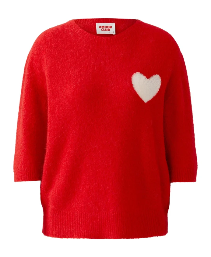 Свитер с круглым вырезом Oui, красный
Свитер с круглым вырезом Oui, красный
