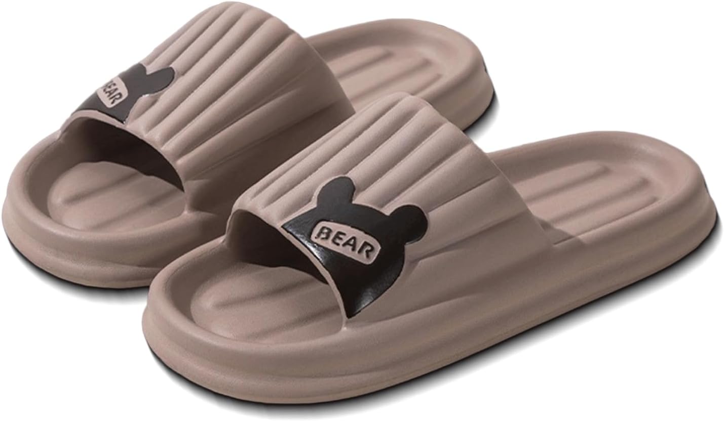 LOTUSTAR облачные тапочки для женщин и мужчин с подушкой в виде медведя, противоскользящие для душа и ванной, с платформой из пены, для дома, улицы и бассейна, Coffee
LOTUSTAR облачные тапочки для женщин и мужчин с подушкой в виде медведя, противоскользящие для душа и ванной, с платформой из пены, для дома, улицы и бассейна, Coffee