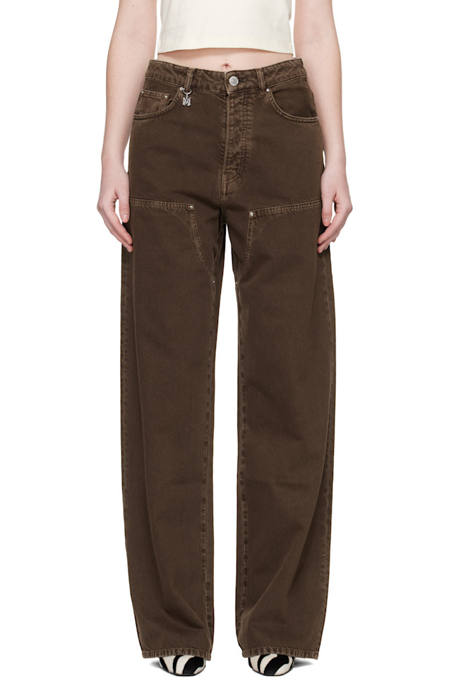 Amiri Коричневые выцветшие рабочие джинсы
Amiri Коричневые выцветшие рабочие джинсы