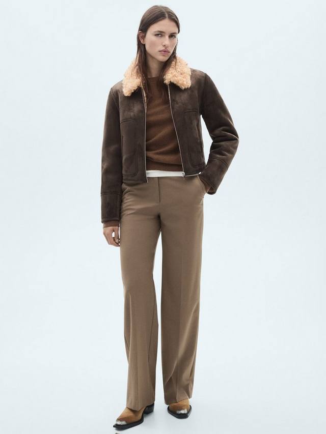 Куртка из искусственной замши дели Mango, серый
Куртка из искусственной замши дели Mango, серый