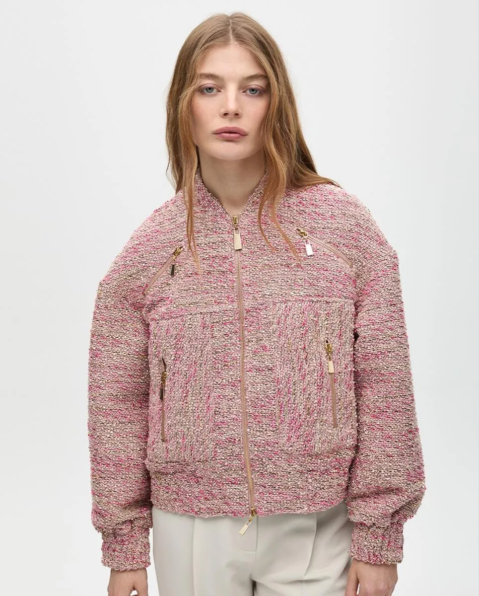 Женская твидовая куртка на молнии Lola Casademunt, серый/розовый
Женская твидовая куртка на молнии Lola Casademunt, серый/розовый
