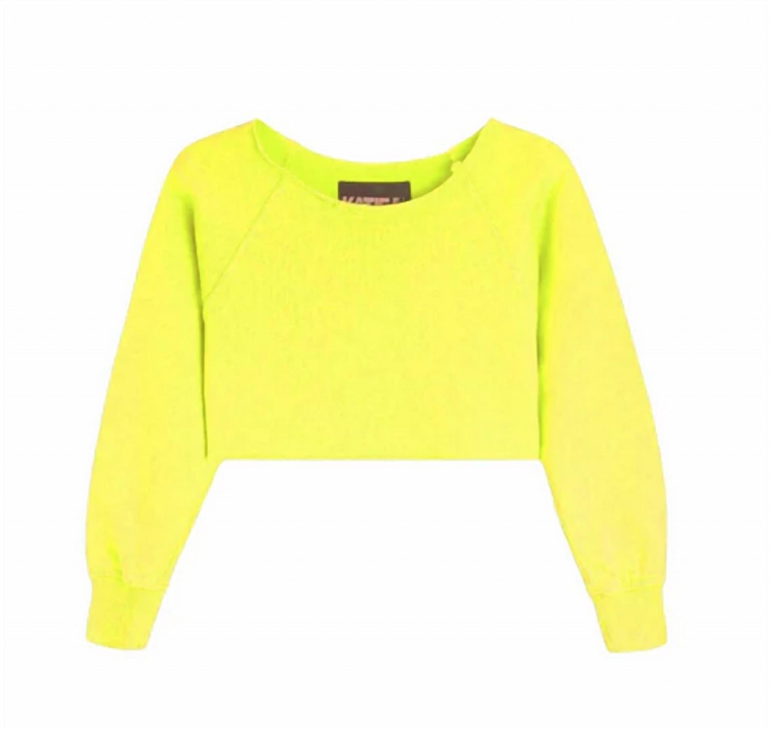 Детский офф-шолдер пуловер Shane в неоново-желтом цвете KatieJnyc
Детский офф-шолдер пуловер Shane в неоново-желтом цвете KatieJnyc