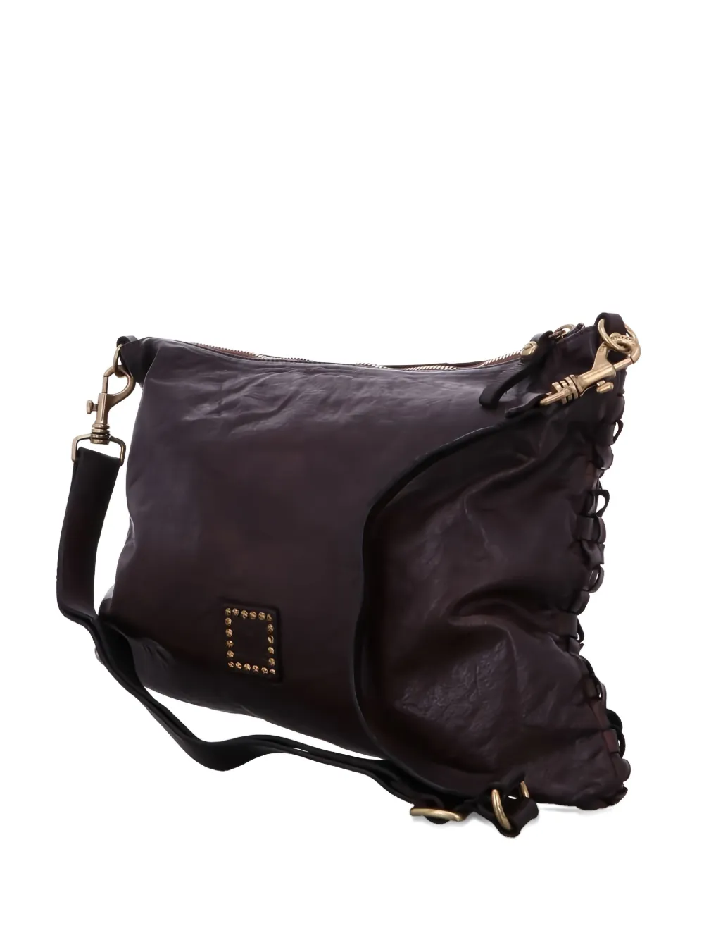 Кожаная сумка через плечо на молнии Campomaggi, коричневый
Кожаная сумка через плечо на молнии Campomaggi, коричневый