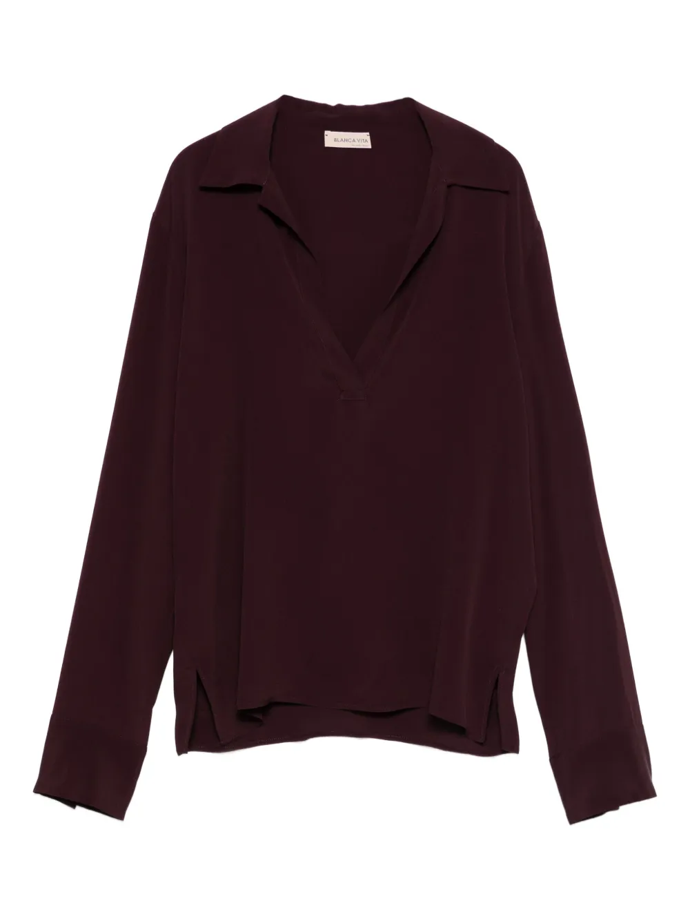 Топ с длинными рукавами и V-образным вырезом Blanca Vita, красный
Топ с длинными рукавами и V-образным вырезом Blanca Vita, красный