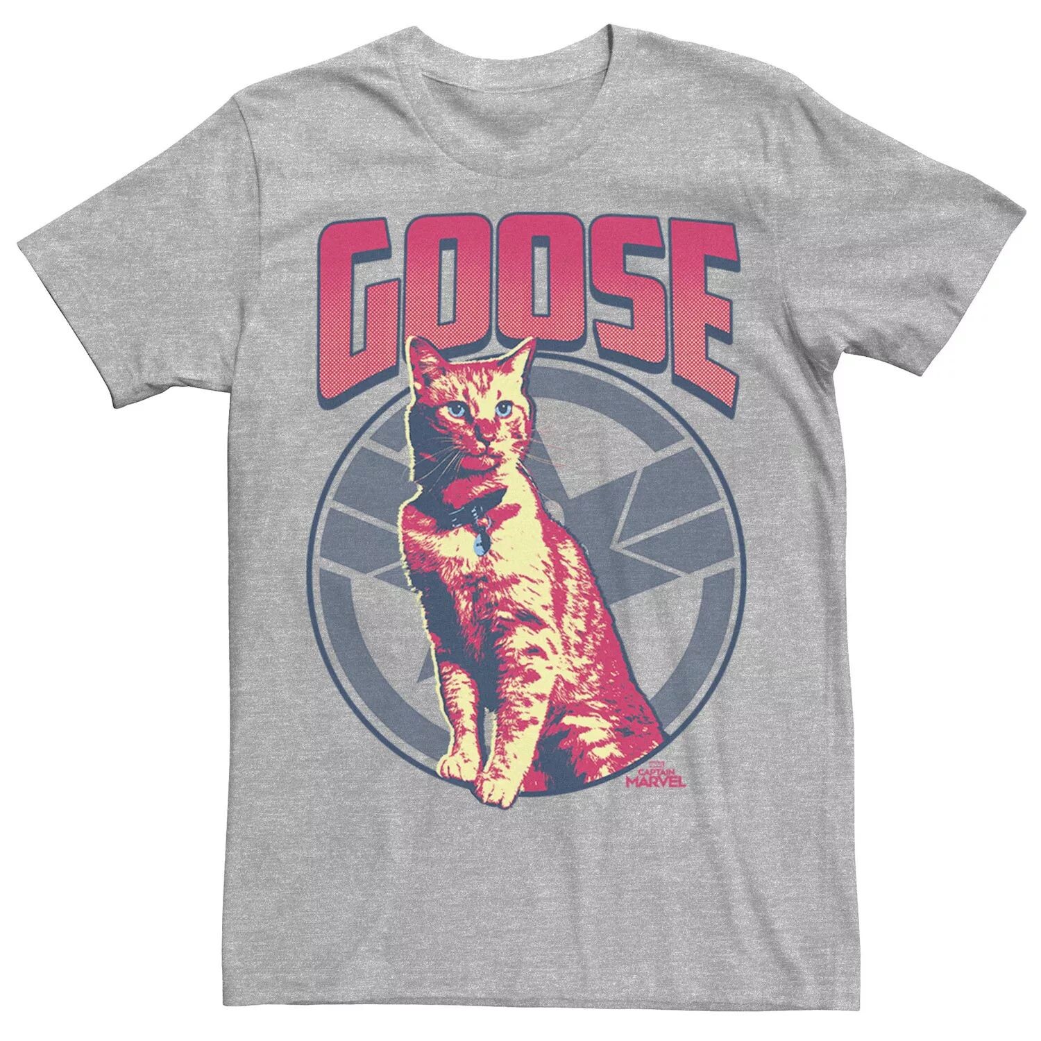 Мужская футболка с изображением символа в тон и портретом Captain Goose Marvel
Мужская футболка с изображением символа в тон и портретом Captain Goose Marvel