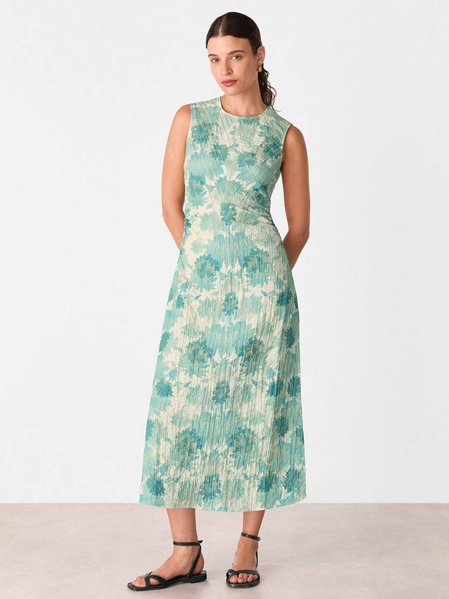 Цветочное платье без рукавов с текстурой Whistles, Blue/Multi
Цветочное платье без рукавов с текстурой Whistles, Blue/Multi