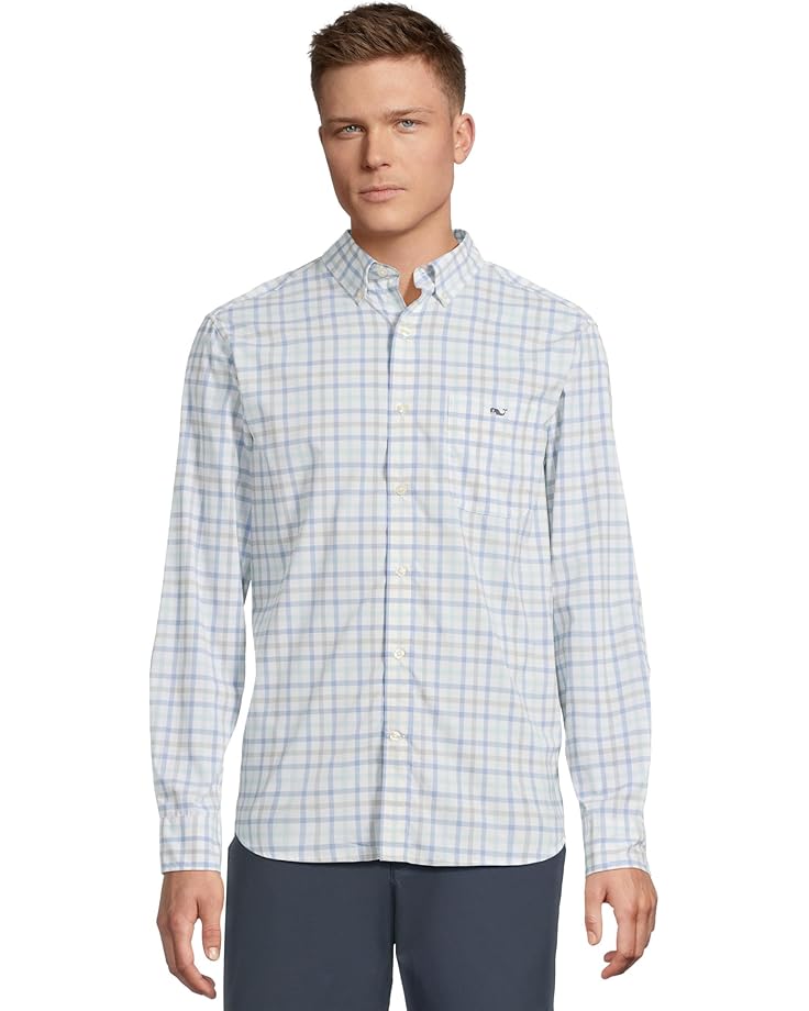 Рубашка Vineyard Vines Wayward Tattersall Featherweight Performance Shirt, цвет Aqua Haze
Рубашка Vineyard Vines Wayward Tattersall Featherweight Performance Shirt, цвет Aqua Haze