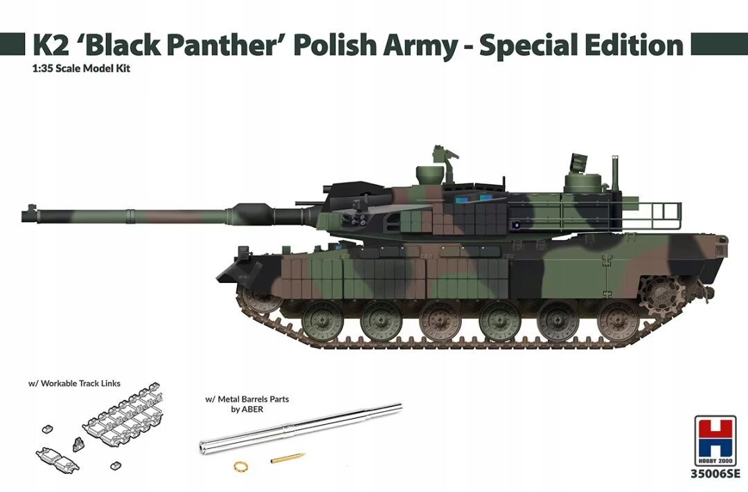 K2 Black Panther Polish Army — специальное издание, хобби 2000 35006SE Hobby 2000
K2 Black Panther Polish Army — специальное издание, хобби 2000 35006SE Hobby 2000