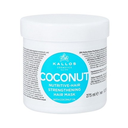 Питательная маска с кокосом для ослабленных волос KJMN 275 мл Kallos
Питательная маска с кокосом для ослабленных волос KJMN 275 мл Kallos