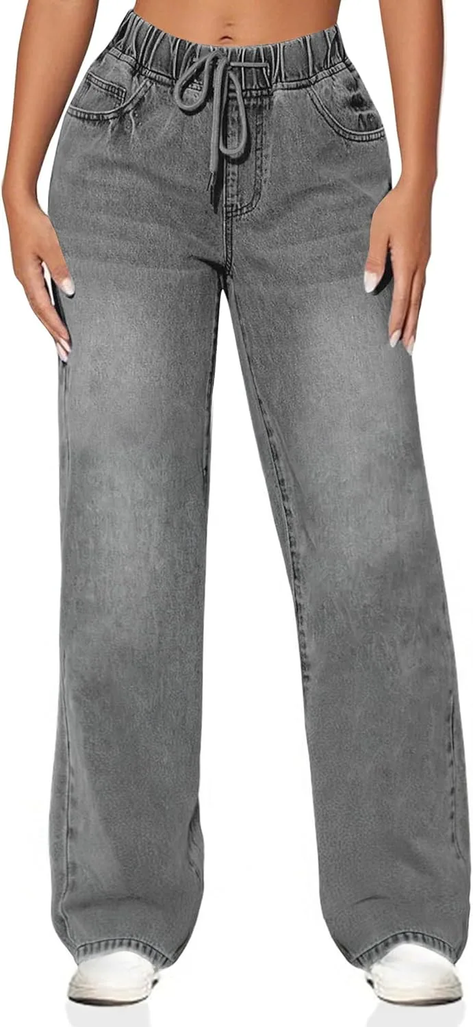 Женские джинсы с высокой талией и широкими штанинами BMSTAY
Женские джинсы с высокой талией и широкими штанинами BMSTAY