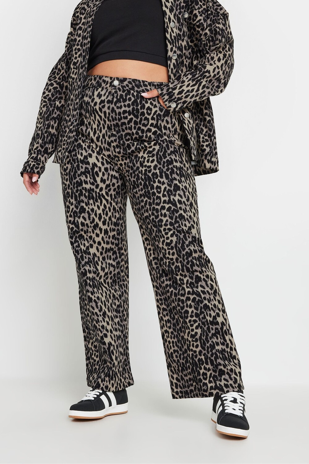 Широкие джинсы с леопардовым принтом Yours Curve, коричневый
Широкие джинсы с леопардовым принтом Yours Curve, коричневый