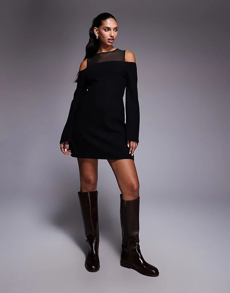 Супермягкое мини-платье с двухслойной сеткой Bardot ASOS DESIGN черного цвета
Супермягкое мини-платье с двухслойной сеткой Bardot ASOS DESIGN черного цвета