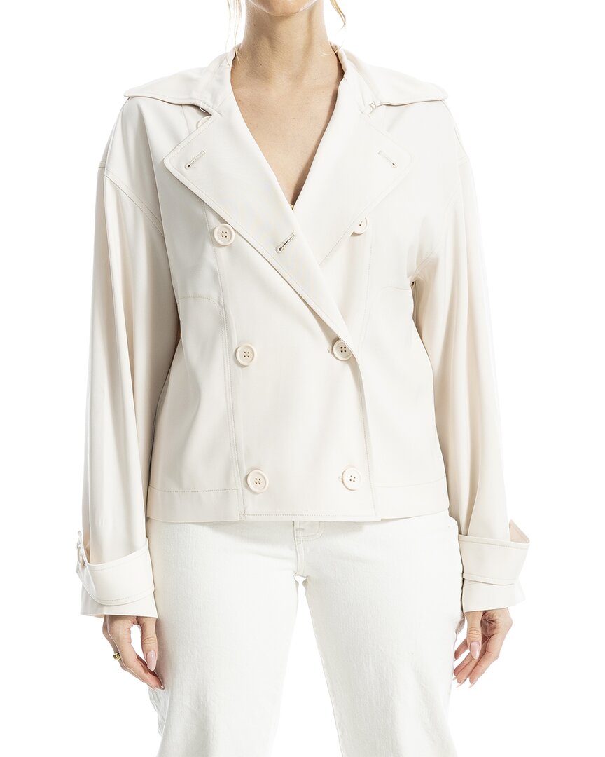 Макс Студио Двубортное Короткое Пиджак Max Studio, белый 
Макс Студио Двубортное Короткое Пиджак Max Studio, белый