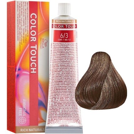 COLOR TOUCH Professional 6-3 Краска для волос Темно-золотистый блондин 
COLOR TOUCH Professional 6-3 Краска для волос Темно-золотистый блондин
