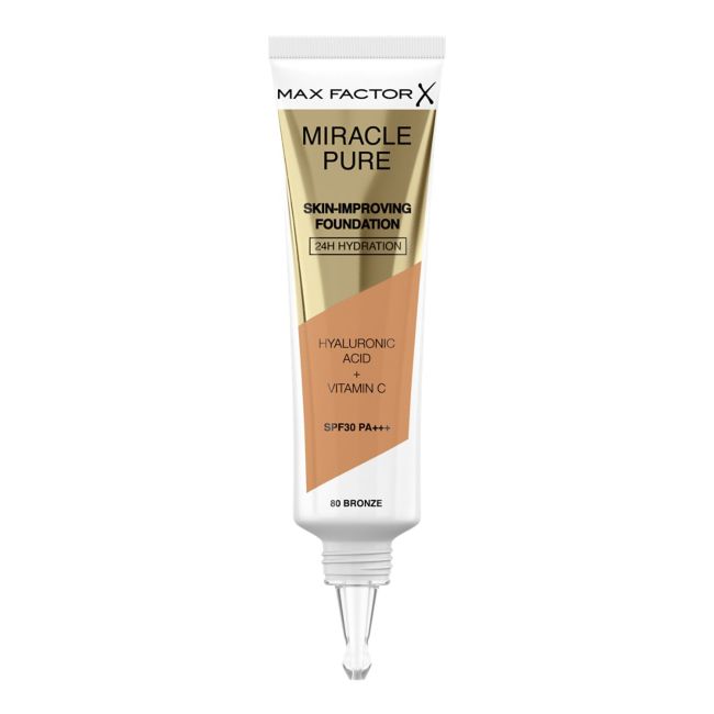 Тональный крем Miracle Pure для улучшения состояния кожи Max Factor, цвет 80 bronze, 30 мл
Тональный крем Miracle Pure для улучшения состояния кожи Max Factor, цвет 80 bronze, 30 мл