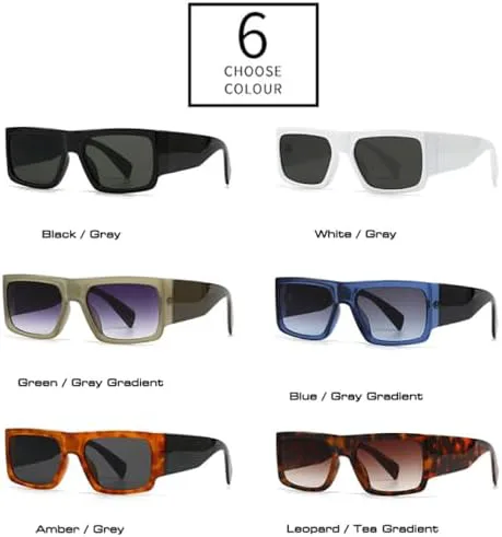 Модные квадратные солнцезащитные очки для женщин, двухцветные, винтажные, градиентные, мужские солнцезащитные очки с защитой от УФ-излучения UV400 MTZJH, Black Gray
Модные квадратные солнцезащитные очки для женщин, двухцветные, винтажные, градиентные, мужские солнцезащитные очки с защитой от УФ-излучения UV400 MTZJH, Black Gray
