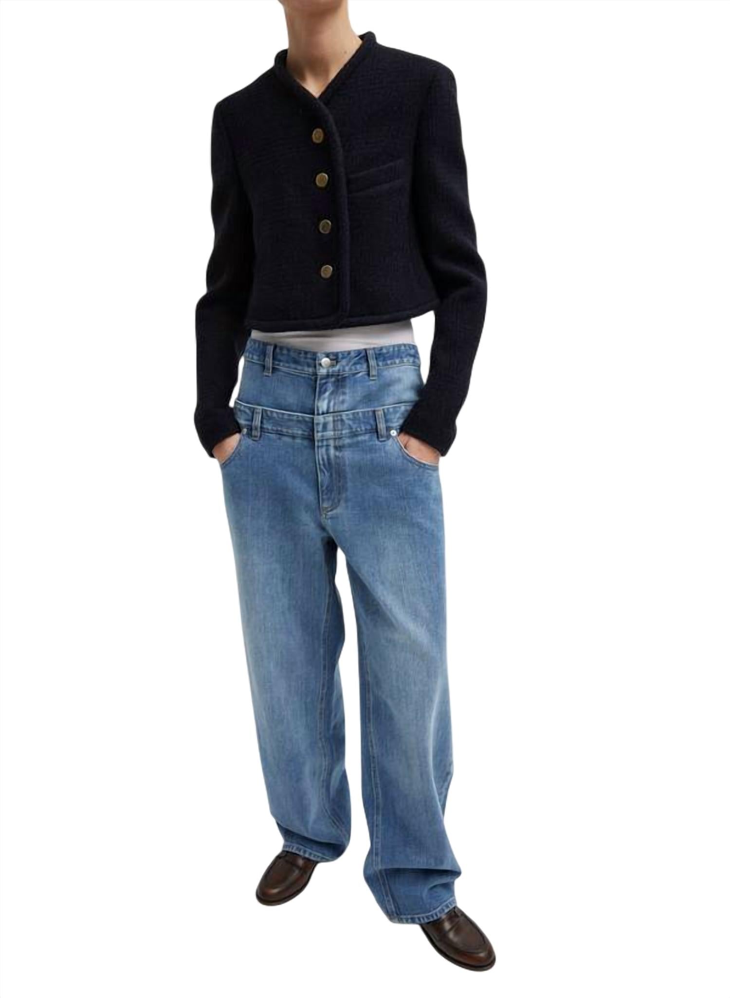 Черный/темно-синяя кардиган-букле Majeur Tibi
Черный/темно-синяя кардиган-букле Majeur Tibi