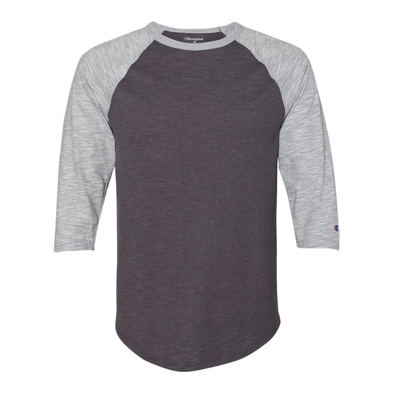 Футболка бейсбольная Champion Premium Fashion с рукавом реглан три четверти, цвет charcoal heather/ oxford grey
Футболка бейсбольная Champion Premium Fashion с рукавом реглан три четверти, цвет charcoal heather/ oxford grey