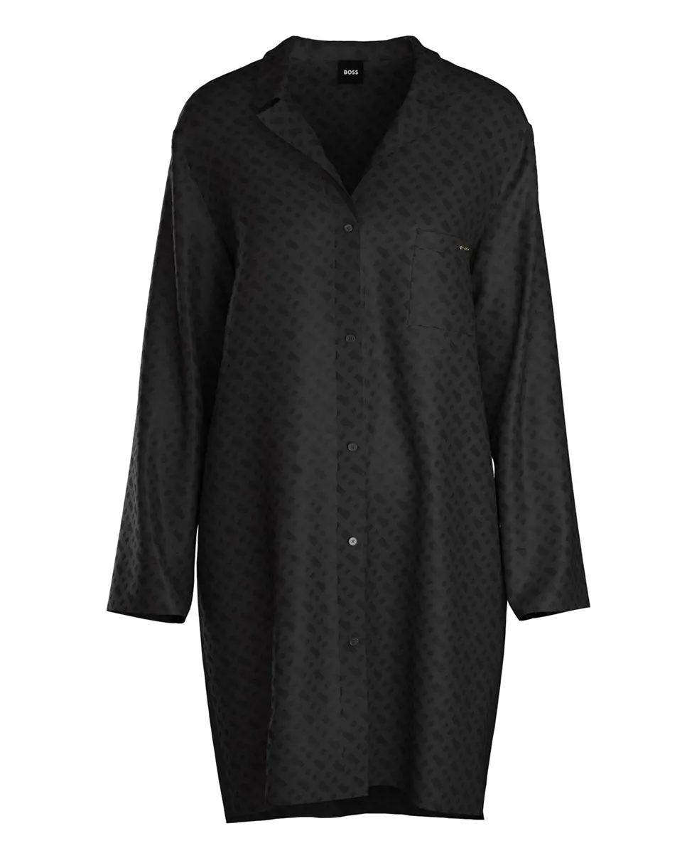 Ночная рубашка из 100% вискозы Ecovero черного цвета Boss, черный
Ночная рубашка из 100% вискозы Ecovero черного цвета Boss, черный