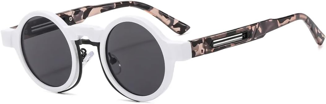 Популярные маленькие круглые панк-солнцезащитные очки для женщин в стиле ретро с прозрачными градиентными линзами цвета океана, защита от УФ-излучения UV400 для мужчин, двухцветные UATXTAU, White
Популярные маленькие круглые панк-солнцезащитные очки для женщин в стиле ретро с прозрачными градиентными линзами цвета океана, защита от УФ-излучения UV400 для мужчин, двухцветные UATXTAU, White