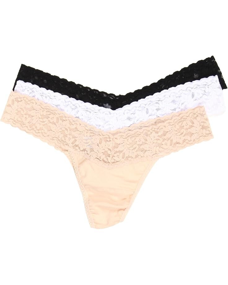 Стринги Hanky Panky Organic Cotton Low Rise Thong w/ Lace 3-Pack, цвет Black/White/Chai
Стринги Hanky Panky Organic Cotton Low Rise Thong w/ Lace 3-Pack, цвет Black/White/Chai