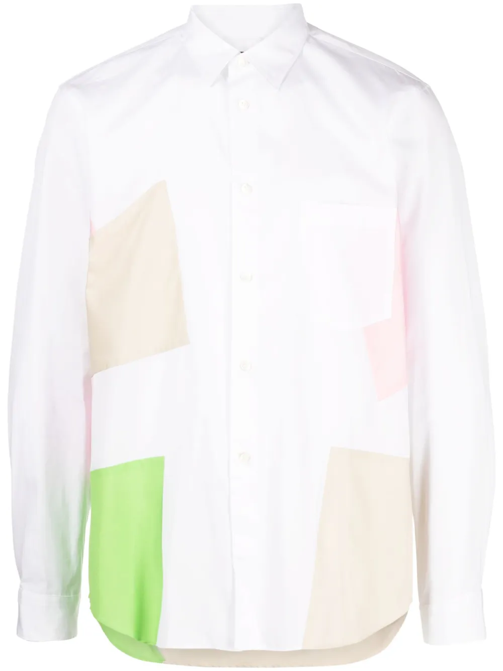Рубашка в стиле колор-блок Comme des Garçons Homme Plus, белый
Рубашка в стиле колор-блок Comme des Garçons Homme Plus, белый