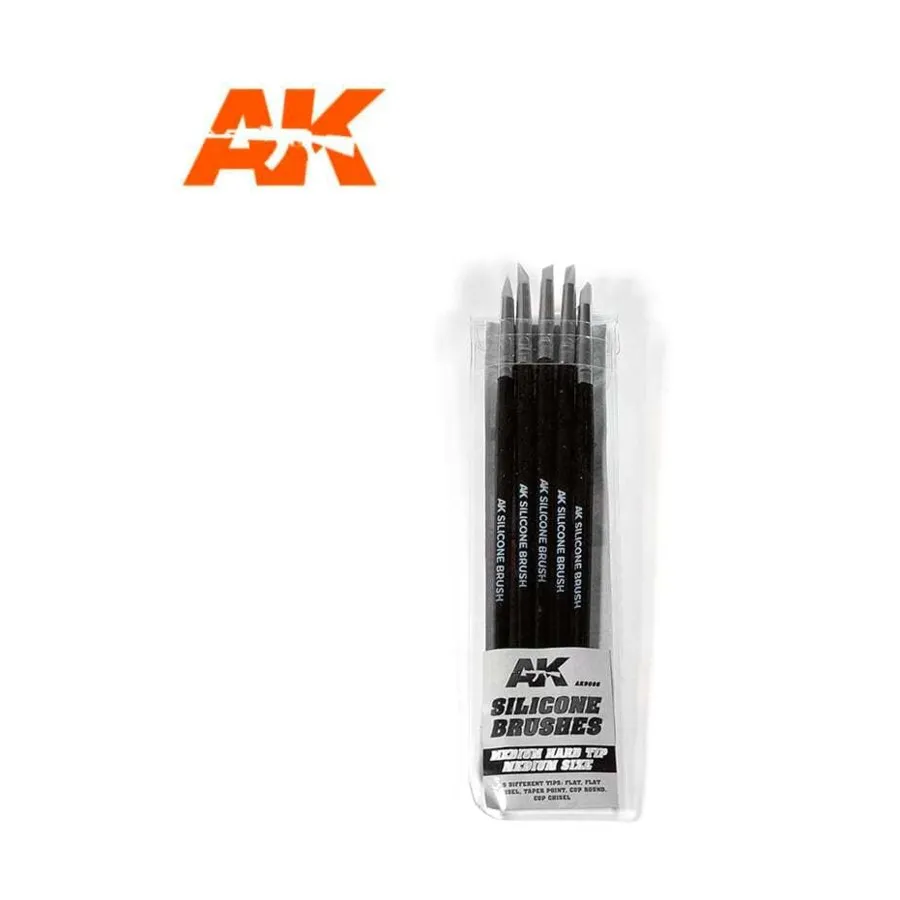 Силиконовые щетки — кончик средней жесткости, средний размер, Supplies & Accessories (AK-Interactive)
Силиконовые щетки — кончик средней жесткости, средний размер, Supplies & Accessories (AK-Interactive)