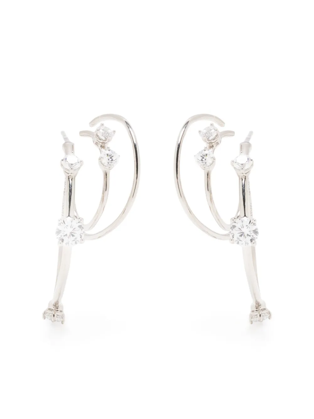 Серьги-кольца Constellation с кристаллами Panconesi, серебяный
Серьги-кольца Constellation с кристаллами Panconesi, серебяный