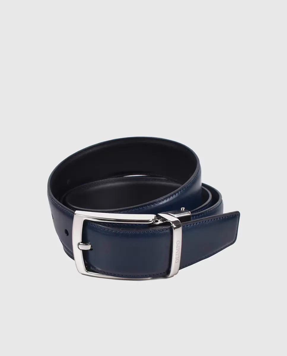 Гладкий двусторонний кожаный ремень Olimpo, черный
Гладкий двусторонний кожаный ремень Olimpo, черный