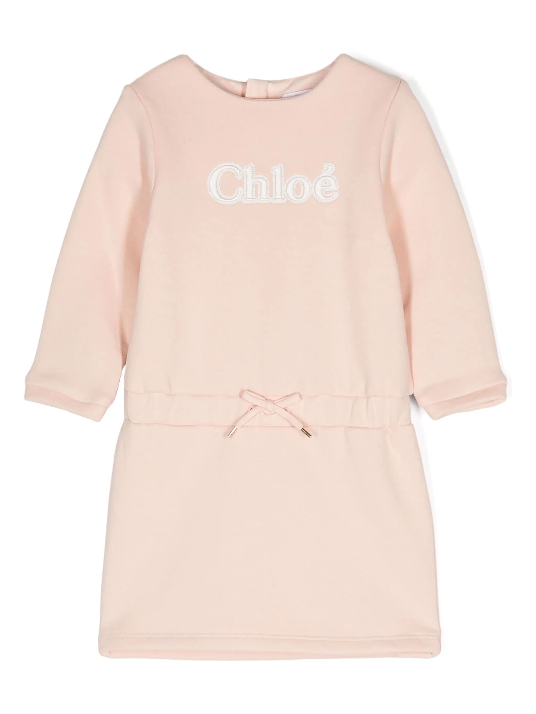 Платье-толстовка с вышитым логотипом Chloé Kids, розовый
Платье-толстовка с вышитым логотипом Chloé Kids, розовый