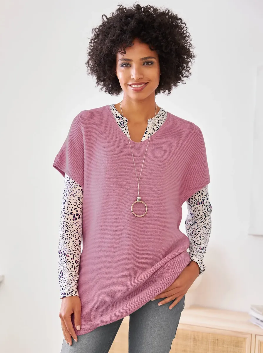 Heine свитер-жилет "свитер-жилет", розовый 
Heine свитер-жилет "свитер-жилет", розовый