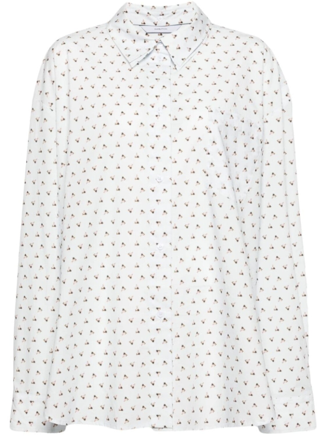 PushBUTTON рубашка с графическим принтом по всей поверхности, синий
PushBUTTON рубашка с графическим принтом по всей поверхности, синий