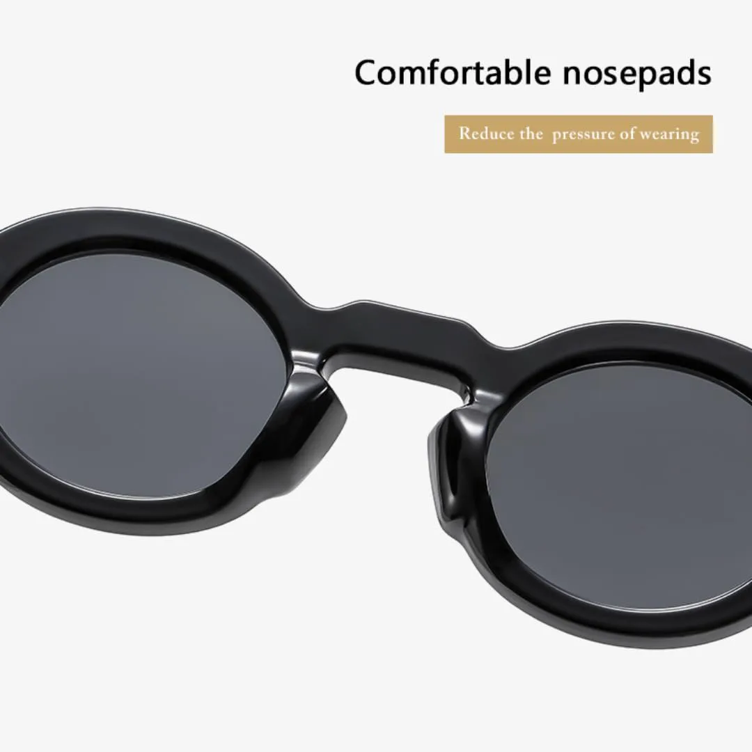 Солнцезащитные очки для мужчин и женщин - защита UV400 - круглая оправа в стиле панк, двухцветные, для занятий спортом на открытом воздухе и вождения DSVIGF, Black
Солнцезащитные очки для мужчин и женщин - защита UV400 - круглая оправа в стиле панк, двухцветные, для занятий спортом на открытом воздухе и вождения DSVIGF, Black