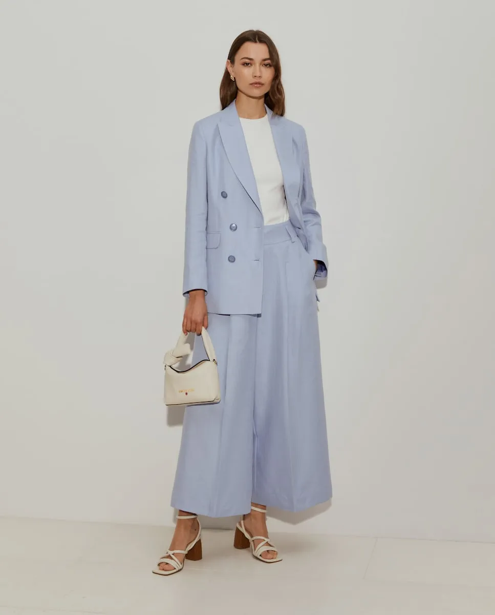 Широкие женские брюки из смесового льна Lion Of Porches, синий
Широкие женские брюки из смесового льна Lion Of Porches, синий