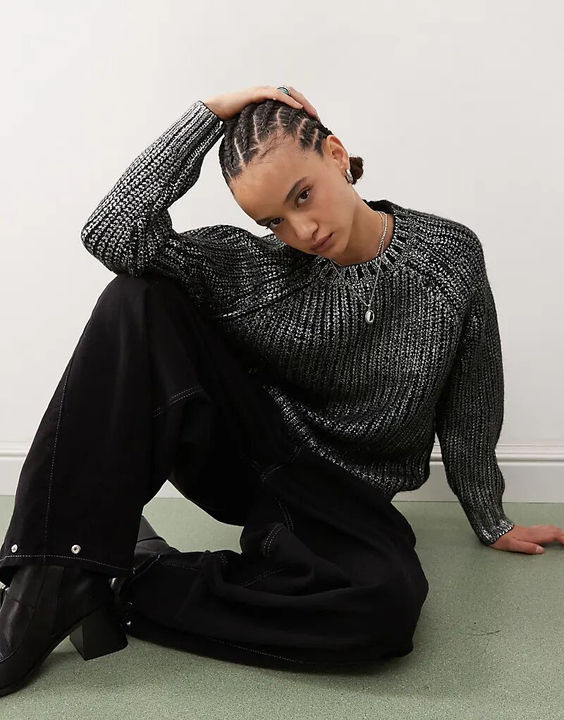 Вязаный джемпер серебряного цвета Wrangler
Вязаный джемпер серебряного цвета Wrangler