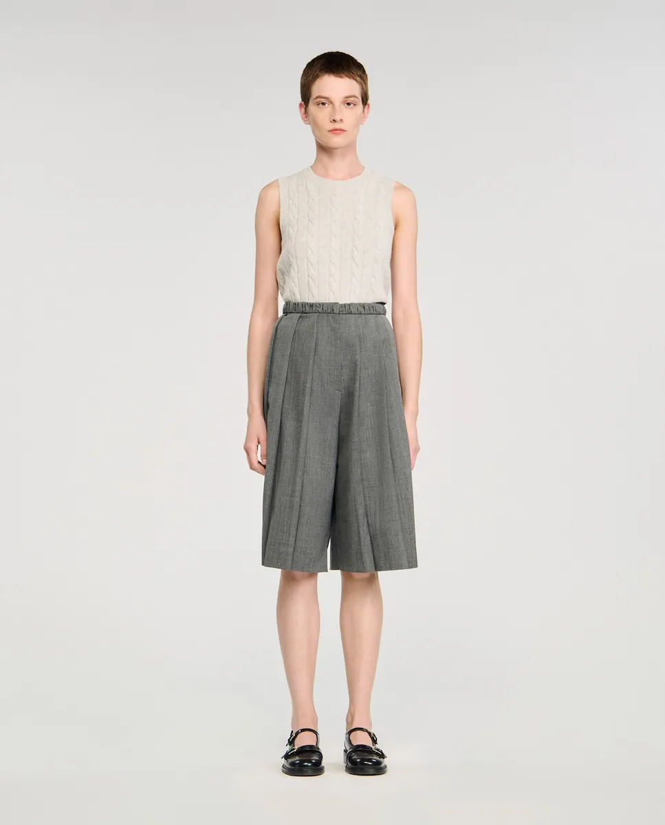 Женские длинные плиссированные брюки Sandro, серый
Женские длинные плиссированные брюки Sandro, серый