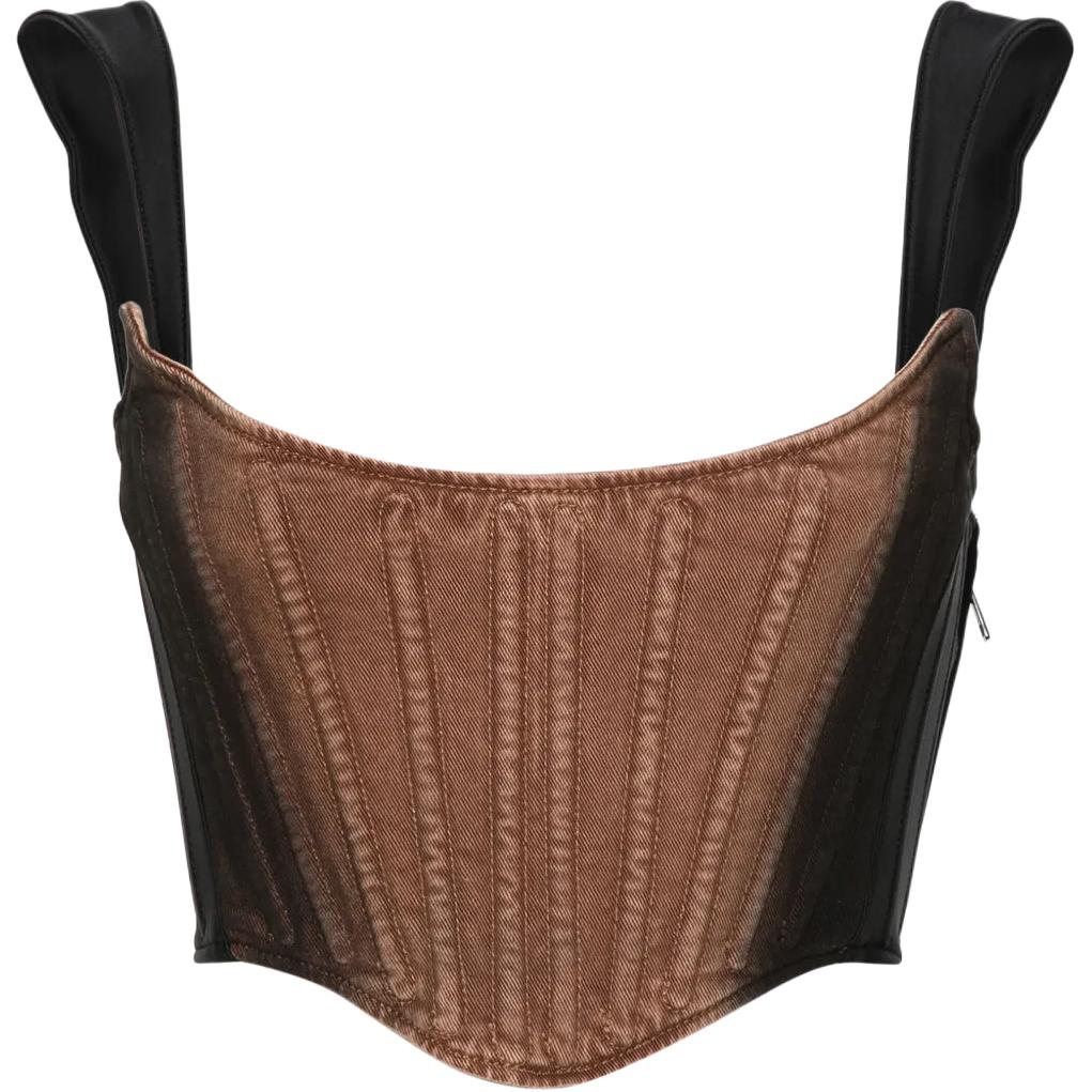 Mugler Топ-майка женская коричневая Others
Mugler Топ-майка женская коричневая Others