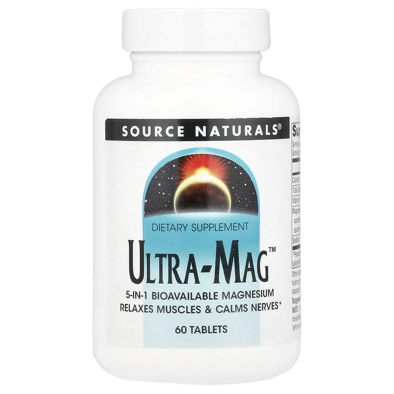 Source Naturals, Ultra-Mag , 60 таблеток
Source Naturals, Ultra-Mag , 60 таблеток