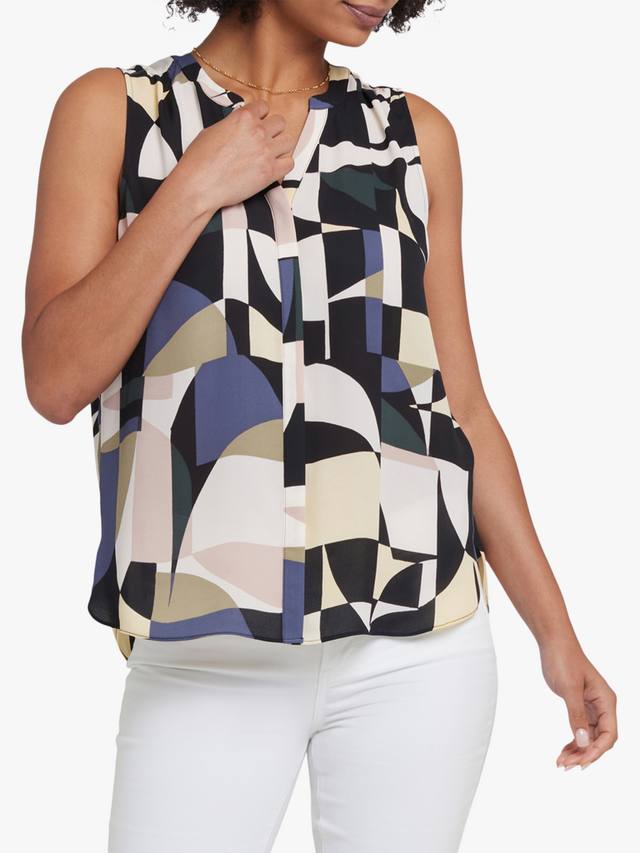 Блузка в тонкую полоску без рукавов NYDJ, разноцветный
Блузка в тонкую полоску без рукавов NYDJ, разноцветный