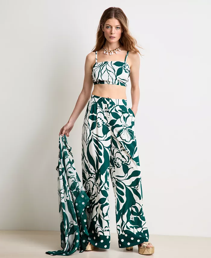 Женские брюки с принтом «Виноградная лоза» On 34th, зеленый
Женские брюки с принтом «Виноградная лоза» On 34th, зеленый