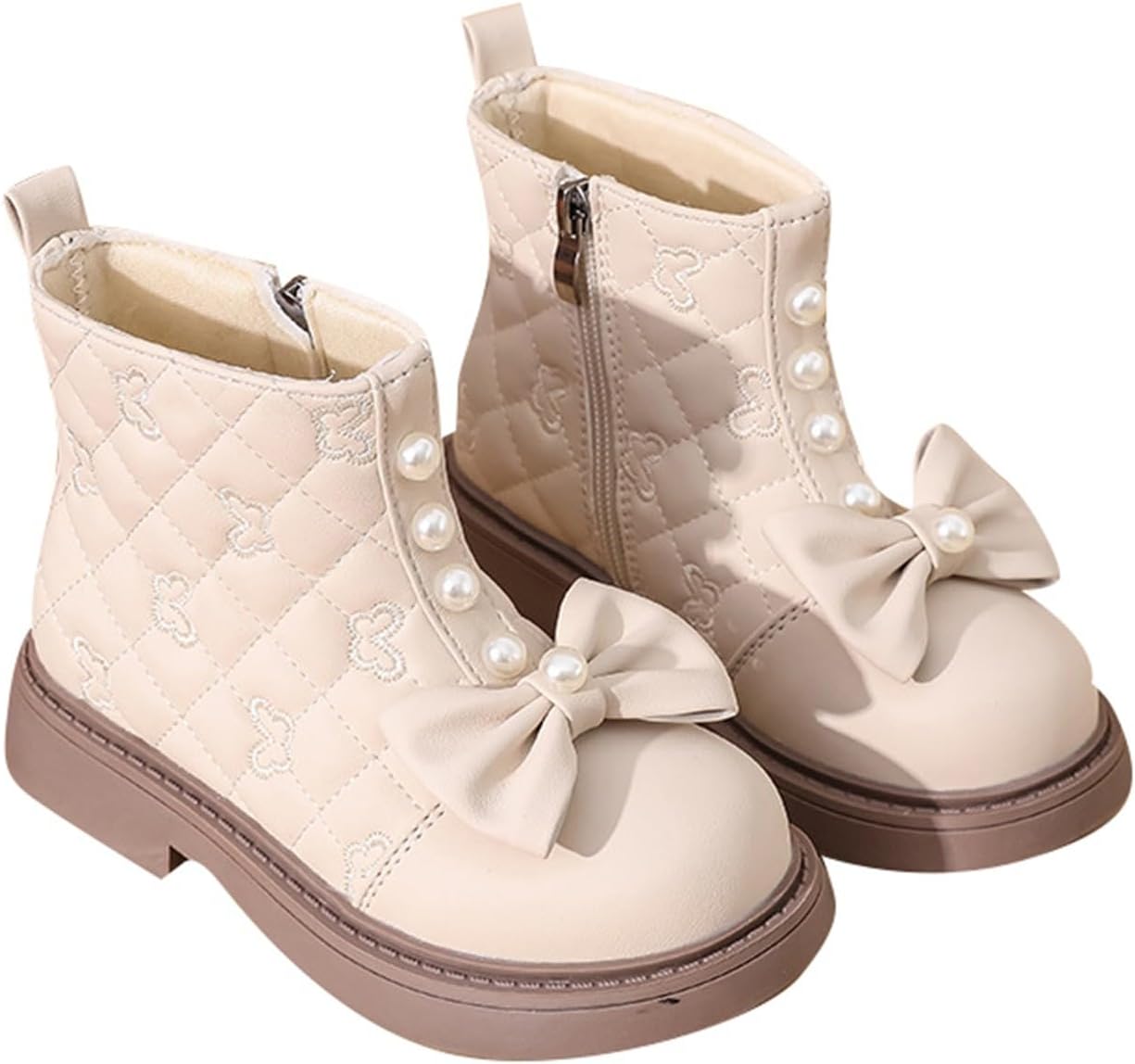 Детские милые ботильоны на молнии с боковой застежкой, зимние ботинки с круглым носком из искусственной кожи, модные боевые ботинки с бантом для девочек 3-12 лет Generic, Beige
Детские милые ботильоны на молнии с боковой застежкой, зимние ботинки с круглым носком из искусственной кожи, модные боевые ботинки с бантом для девочек 3-12 лет Generic, Beige