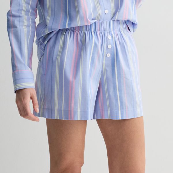 Женские плетеные шорты для сна Sonoma Goods For Life, синий 
Женские плетеные шорты для сна Sonoma Goods For Life, синий