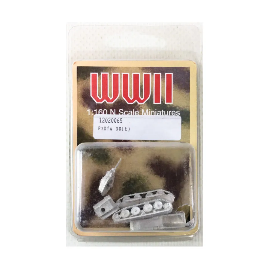 PzKfw 38(т), WWII Miniatures (1:160)
PzKfw 38(т), WWII Miniatures (1:160)